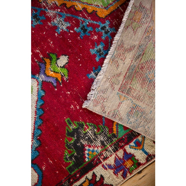 1950s Vintage Oushak Rug Runner - 2'6" x 5'2" For Sale - Image 5 of 9