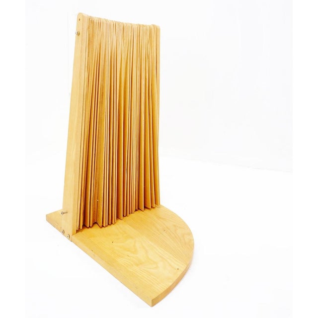 Modern Fan-Shaped Pine Screen, France, 1970s For Sale - Image 4 of 16