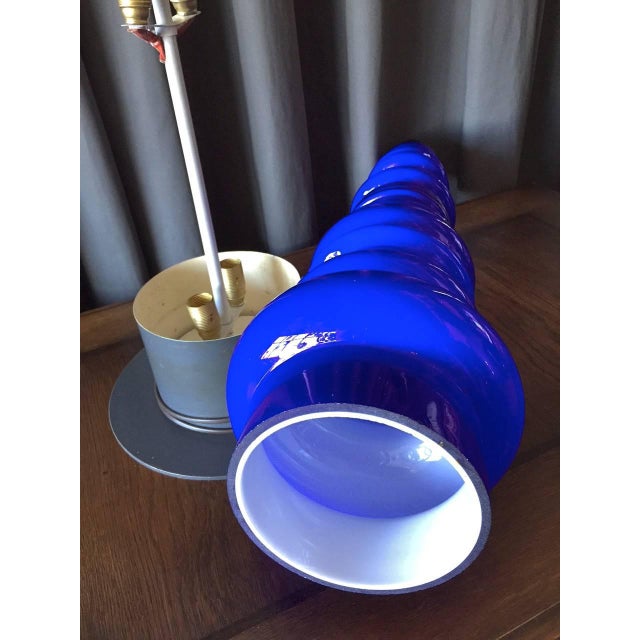 The large floor lamp, table lamp or lighting object designed by Eva Englund for Pukeberg, Sweden, circa 1970s. Made of...