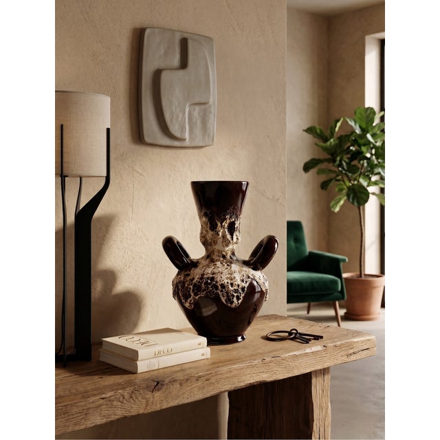 Large Ceramic Vase with Handles from Vallauris, 1960s, in Flawless conditions. Designed 1960 to 1969