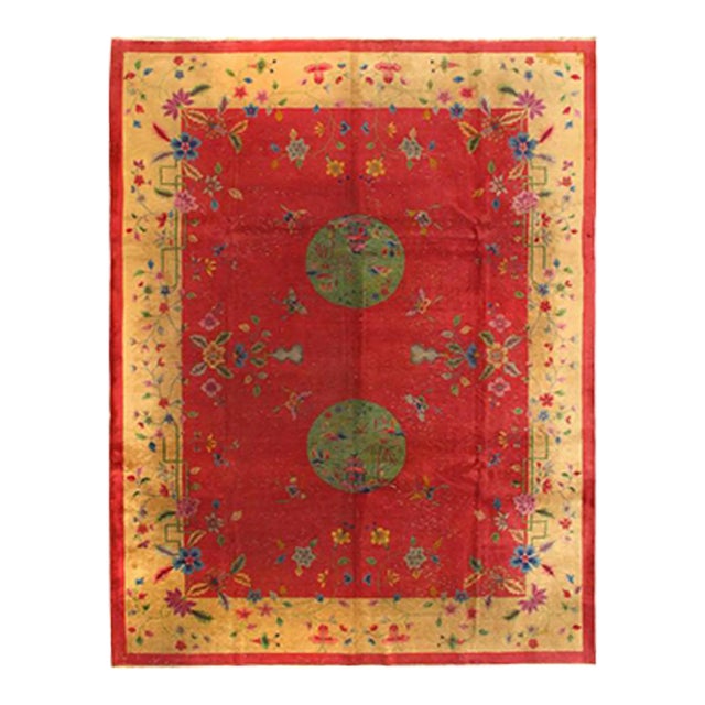 Pasargad DC Antique Chinese Art Deco Rug For Sale