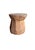 Contemporary 1970s Aged Javanese Teak Wood Side Table – Sculptural Organic Pedestal For Sale - Image 3 of 9