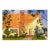 Original Watercolor Painting Ink and Wash “Yellow House in Twin Falls” For Sale