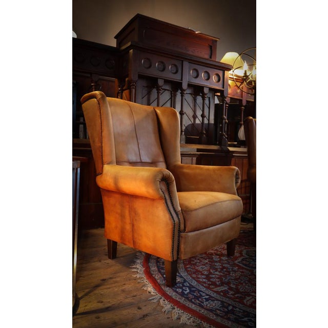 Dutch Sheepskin Club Armchairs, 2010s, Set of 2 For Sale - Image 9 of 18