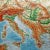 1970s Vintage Rollable Map Mediterranean Countries Wall Chart Mural Poster, 1970s For Sale - Image 5 of 7