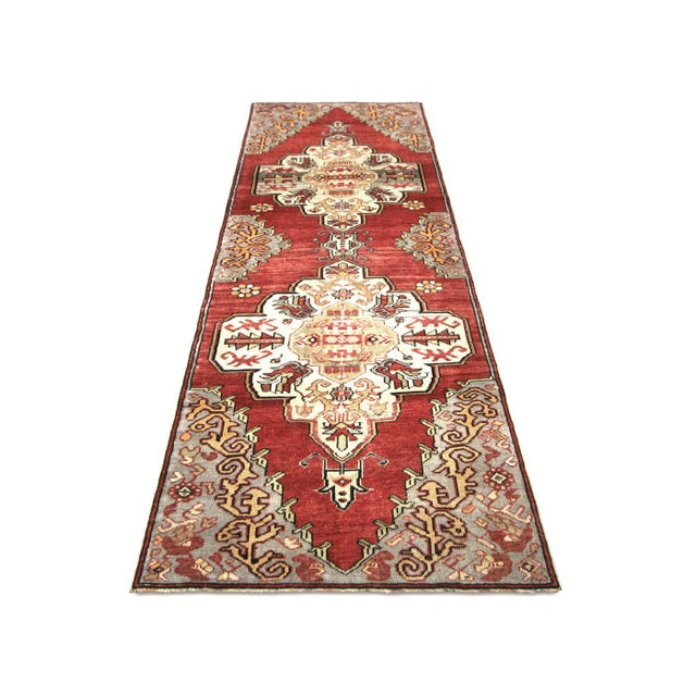1960s 1960s Turkish Oushak Runner For Sale - Image 5 of 6