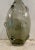 Stylish Modern Smoke Gray Britton Glass Vase, showroom floor sample