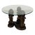 Bronze Dachshund Table Base – Sculptural Dog Coffee Table or Side Table - 18"h For Sale