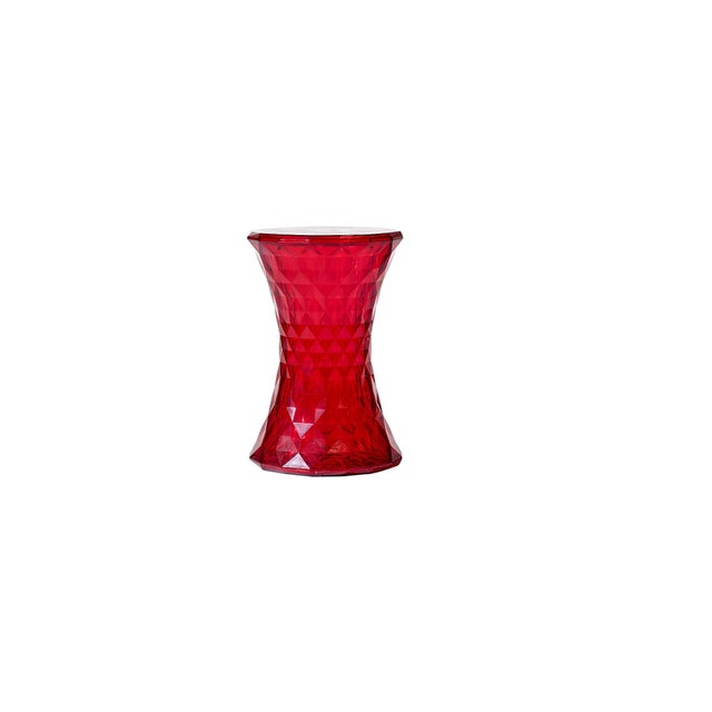 Red Stone Stool Made in Italy by Kartell Chairish