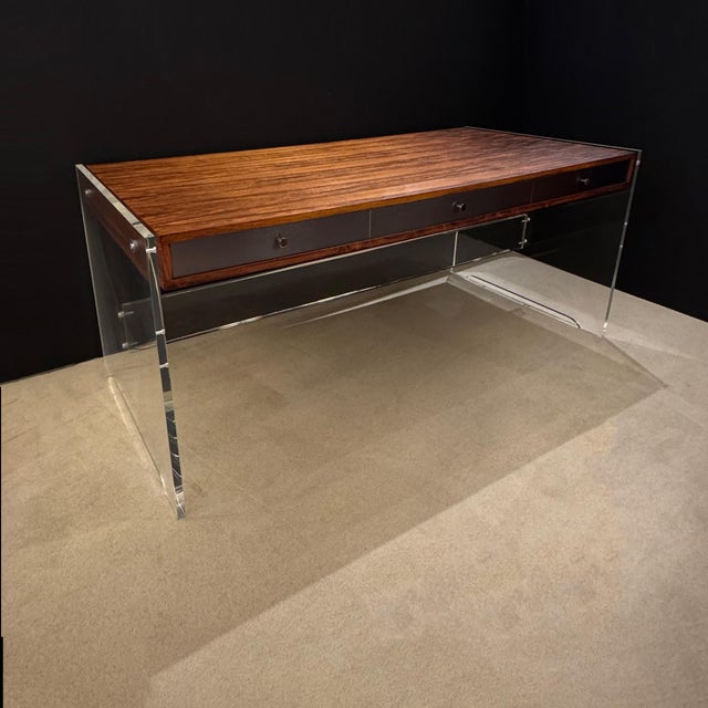 This stunning desk, designed by renowned Danish designer Poul Norreklit, showcases the perfect blend of mid-century modern...