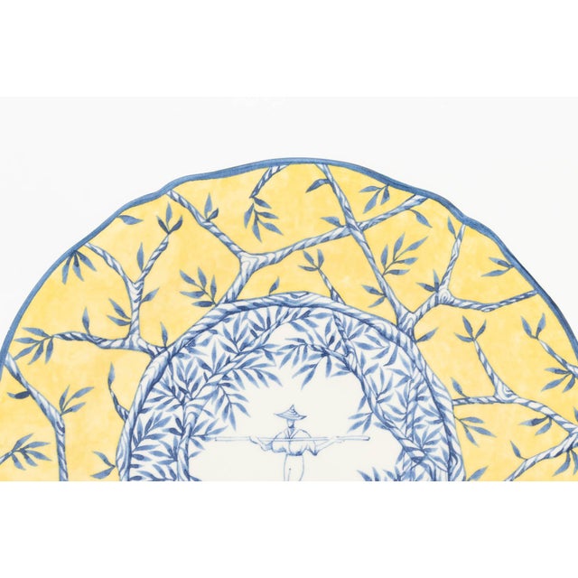 Faiencerie De Gien "Baladins" Plate Service for 6 For Sale In New York - Image 6 of 13
