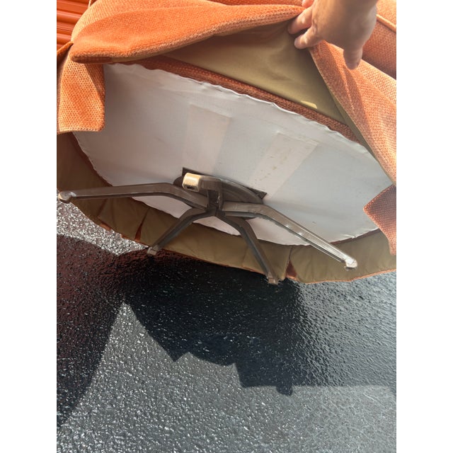 Mid Century Modern Swivel Barrel Tufted Club Lounge Chairs For Sale In Orlando - Image 6 of 11