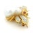 Italian 18k Gold Bee Brooch With Pearl, Diamonds & Rubies, 1970s For Sale - Image 4 of 15