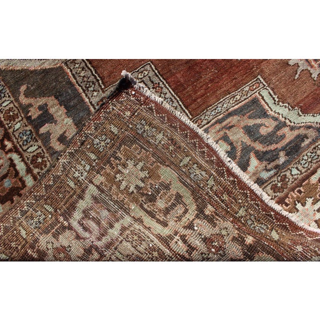Turkish Kars Carpet With Classical Design in Various Shades of Brown and Gray For Sale In Atlanta - Image 6 of 7
