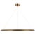 Peter Bristol for Visual Comfort Signature Encircle 38" Ring Chandelier in Natural Brass For Sale
