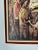 Brown 70's R. Bael Figurative Impressionist Abstract Oil Painting For Sale - Image 8 of 13