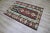 Mid-Century Modern 1980s Mid-Century Burgundy Flamestich Kilim Rug For Sale - Image 3 of 13