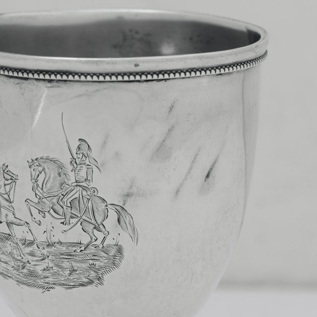 Silver Historic Charleston Silver Goblet - Light Dragoons vs Georgia Hussars, 1856 For Sale - Image 8 of 13