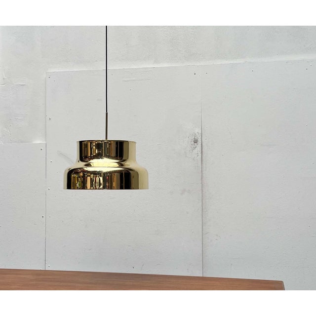 Black Mid-Century Modern Bumling Pendant Lamp in Brass by Anders Pehrson for Ateljé Lyktan, 1960s For Sale - Image 8 of 18