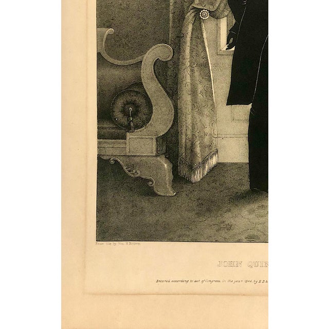 Early 20th Century President John Quincy Adams, in a 1931 Facsimile Reissue of the 1844 Silhouette Lithograph, by William Henry Brown For Sale - Image 5 of 8