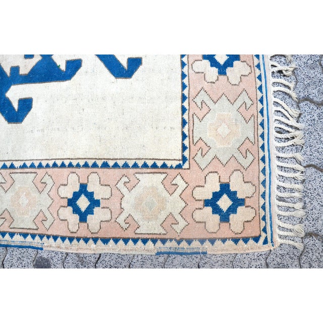 Decorative Anatolian Vintage Carpet For Sale - Image 10 of 11