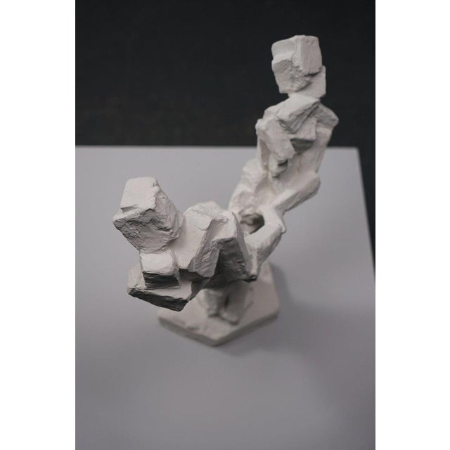 Sculpture Materials Cubist Abstract Sculpture, 1940s, Plaster For Sale - Image 7 of 14