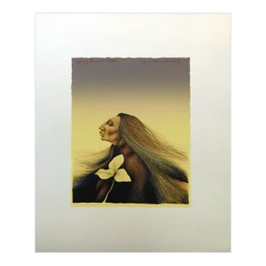 1990s Frank Howell "Spring Promise" Lithograph on Paper Hand Signed