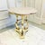 Hollywood Regency Vintage Hollywood Regency Marble Top Pedestal Side Table 26.75" For Sale - Image 3 of 14