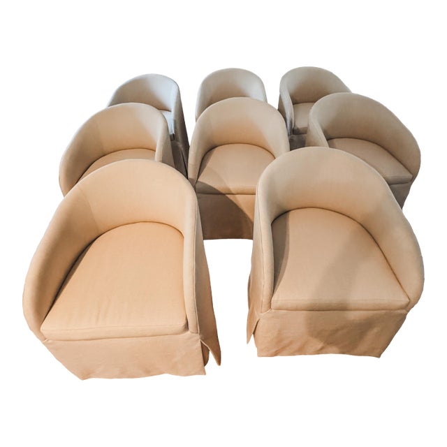 4 Dining Room Chairs With Casters-2 Sets of 4 Available= 8 Total Available For Sale