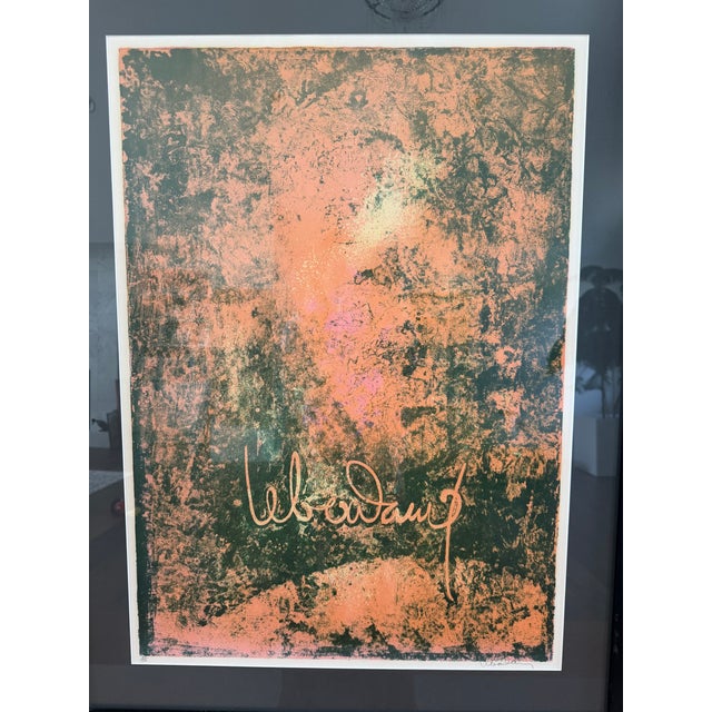 Striking limited-edition lithograph by Vietnamese-French artist Hoi Lebadang (1921–2015), featuring a richly textured...