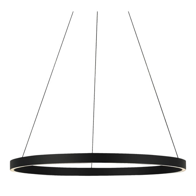 Visual Comfort Modern Fiama 30 Suspension LED Black For Sale