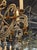 Vintage Italian Beaded and Amber Chandelier For Sale - Image 4 of 11