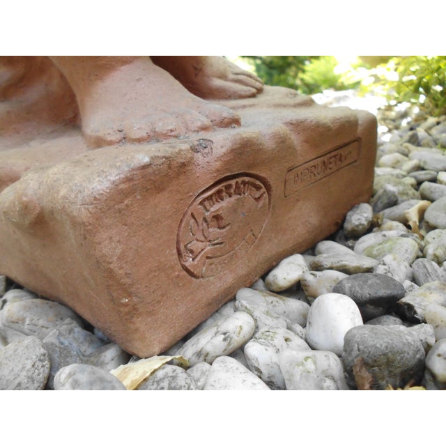 Vintage Impruneta Terracotta Putti, 1980s, Set of 2 For Sale - Image 4 of 15