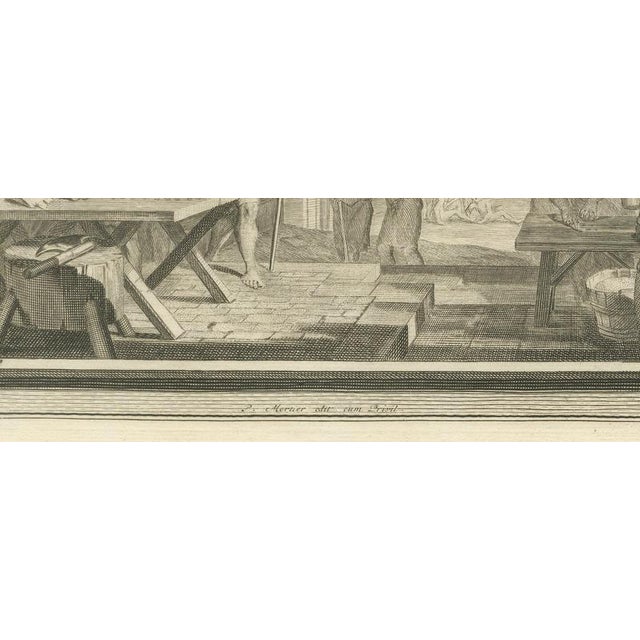 18th Century Pieter Mortier, Naaman Healed in the Jordan and Famine in Samaria, Pieter 1700, Engraving For Sale - Image 5 of 12