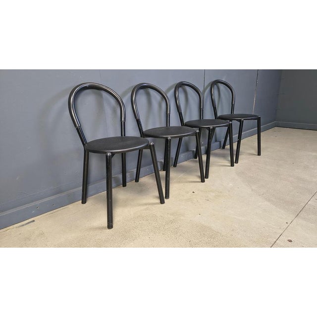 Italian Postmodern Dining Chairs, 1980s, Set of 4 For Sale - Image 12 of 17