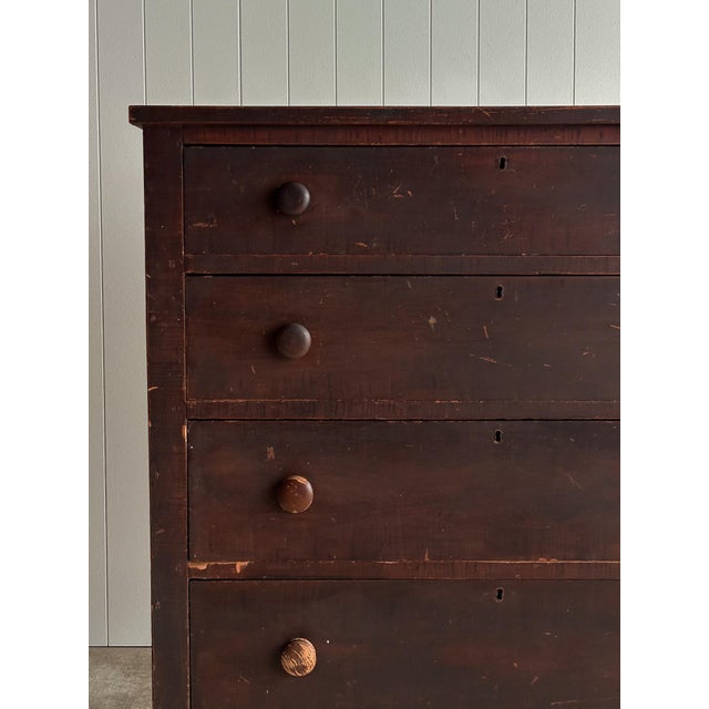Late 19th Century Antique Pine Chest of Drawers For Sale - Image 16 of 17