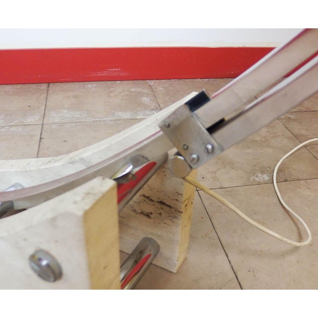 Metal Arc Floor Lamp by Harvey Guzzini, 1960s For Sale - Image 7 of 13