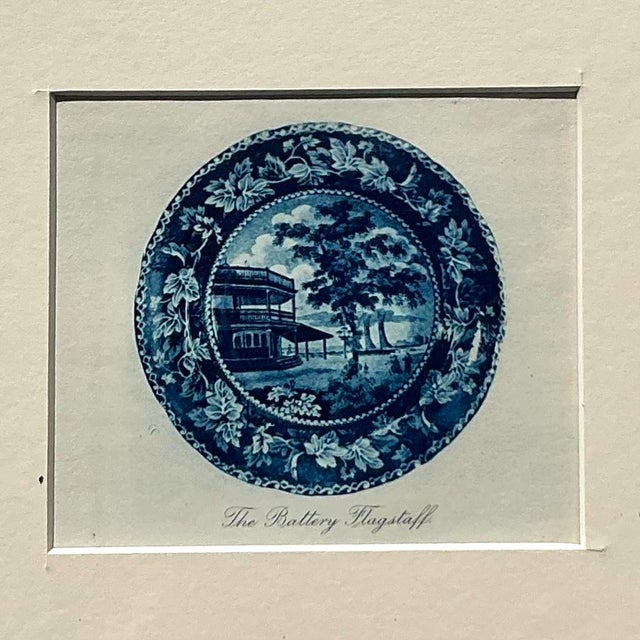 Chinoiserie Vintage Boho 19th Century Transfers China Prints - Set of 4 For Sale - Image 3 of 12