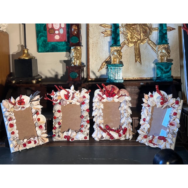 Set of Four Vintage Mediterranean Baroque Style Table Photo Frames For Sale - Image 10 of 10