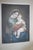 Late 19th C. Antique Silk Print of Madonna Della Seggiola by Raphael in Gold Gilded Wood Frame For Sale - Image 11 of 16