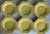 Transitional Set of 6 Octagon Daffodil All Yellow Independence Ironstone Dinner Plates by Interspace For Sale - Image 3 of 12