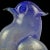 Mid-Century Modern Vintage Seguso Murano Cobalt Blue Opal Gold Flecks Italian Art Glass Mid-Century Bird Sculpture For Sale - Image 3 of 8