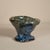 Handmade Studio Pottery Organic Sculptural Ceramic Vessel in Blue & Green Drip Glaze, Abstract Artisan Pedestal Form For Sale - Image 4 of 13