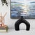 Black Beltram Black Modern Styled Ceramic Footed Vase For Sale - Image 8 of 9