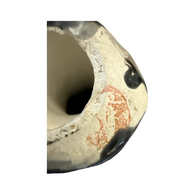 Ceramic Large Mid-20th Century Japanese Ceramic Elephant Pair – Mother and Calf in Gray Glaze For Sale - Image 7 of 15