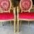Textile Tufted Chair Red French Rococo Style - Set of 2 For Sale - Image 7 of 7