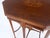 Early 20th Century Very Ornate Delicate Lines Walnut Inlay Stretched Hexagon Lamp Side Table Mint For Sale - Image 5 of 16