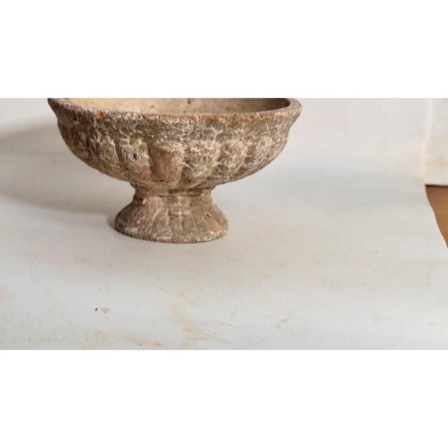 French Provincial Style Patinated Terracotta Planter on Pedestal, Early 20th Century For Sale - Image 5 of 14