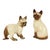 Siamese Cat Figurines in Glazed Ceramic, Japan, 1950s, Set of 2 For Sale - Image 9 of 14