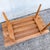 Wood Mid Century Modern Slatted Benches/Side Tables - A Pair For Sale - Image 7 of 8